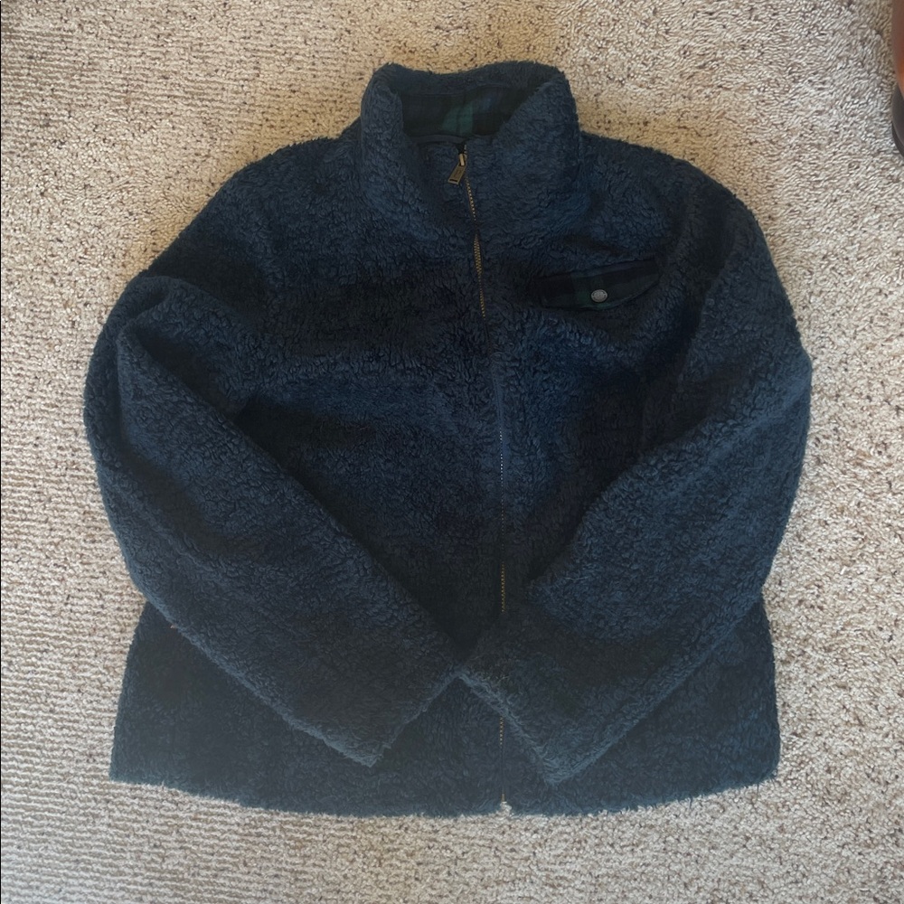 Pendleton Navy and Green Fleece Jacket